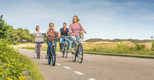 Cyclists in Egmond